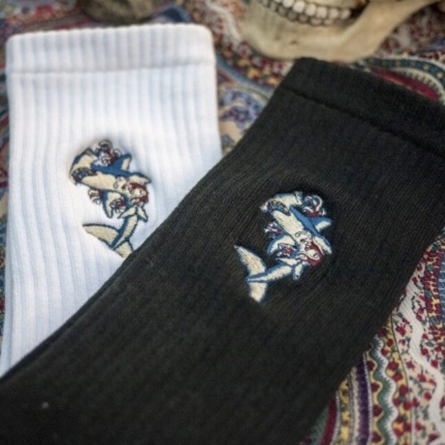 AFTER WORK 側面刺繡系列-雙髻鯊