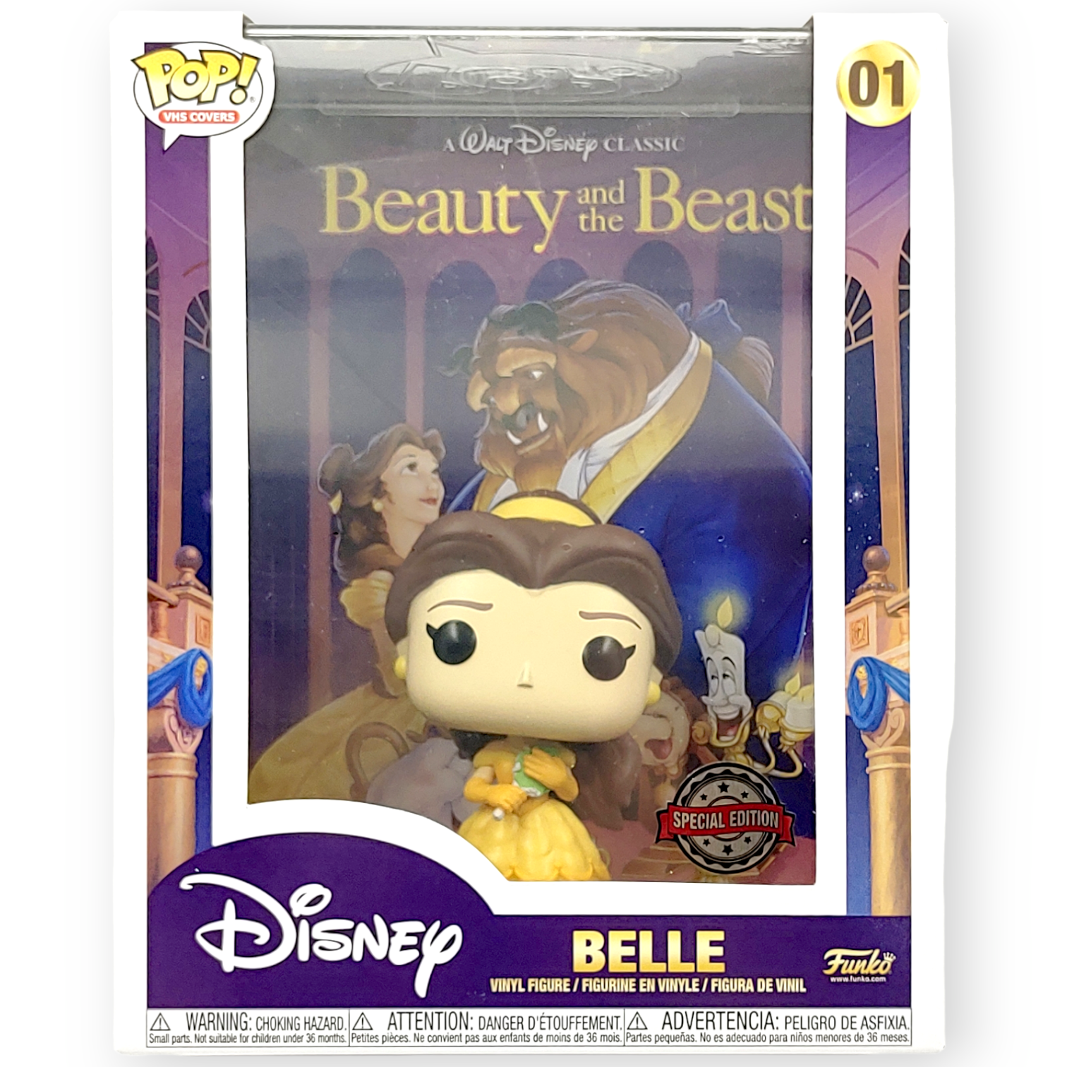 FUNKO POP <美女與野獸>貝兒(電影背景盒)-No.01