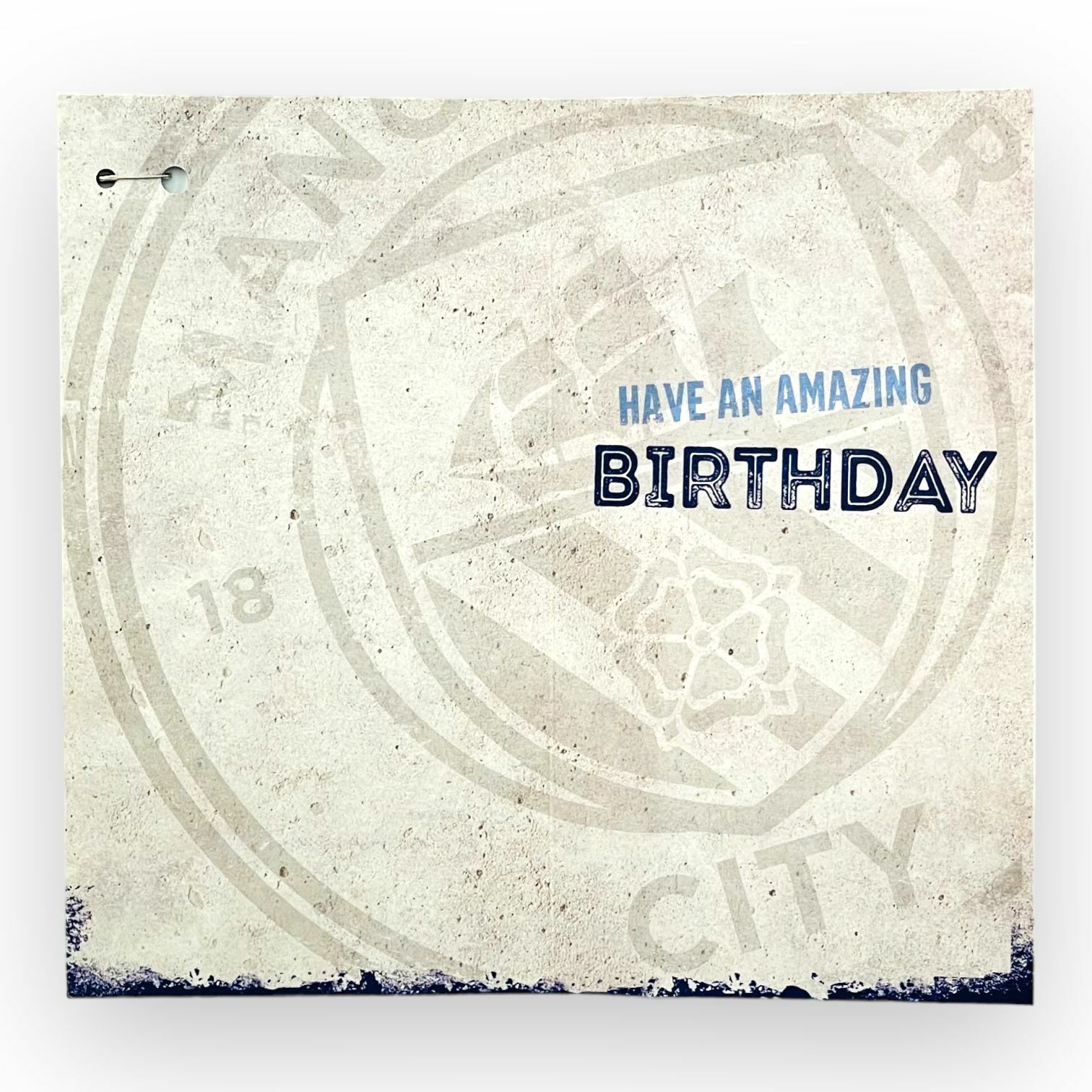 曼城會徽生日卡(有章)