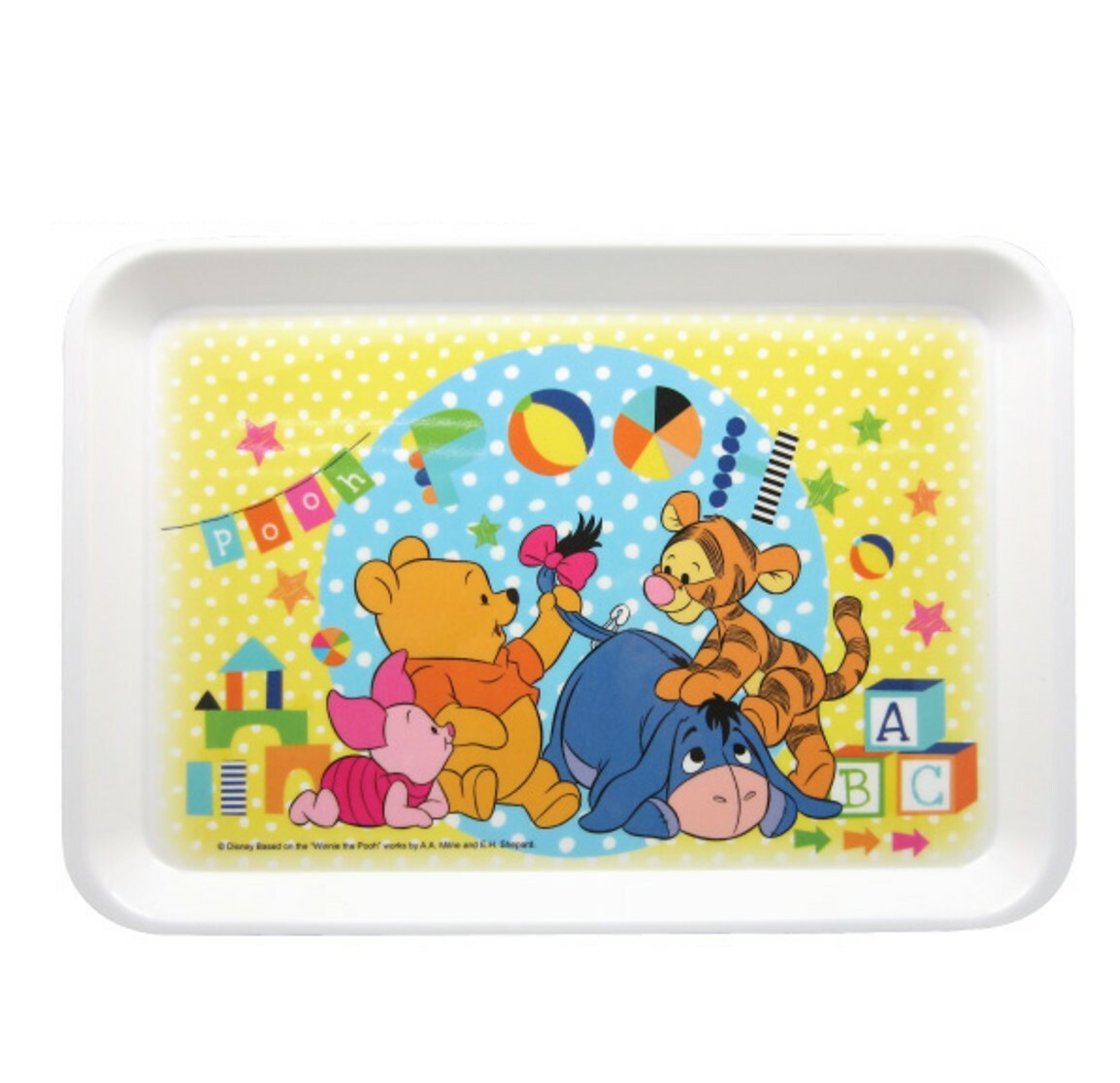 小熊維尼托盤(大)(科學瓷)