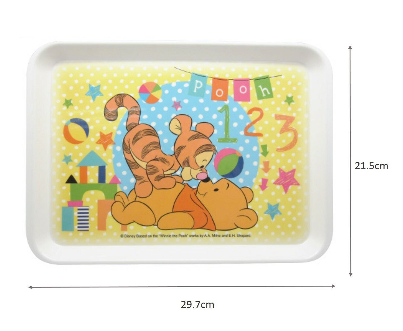 小熊維尼托盤(中)(科學瓷)