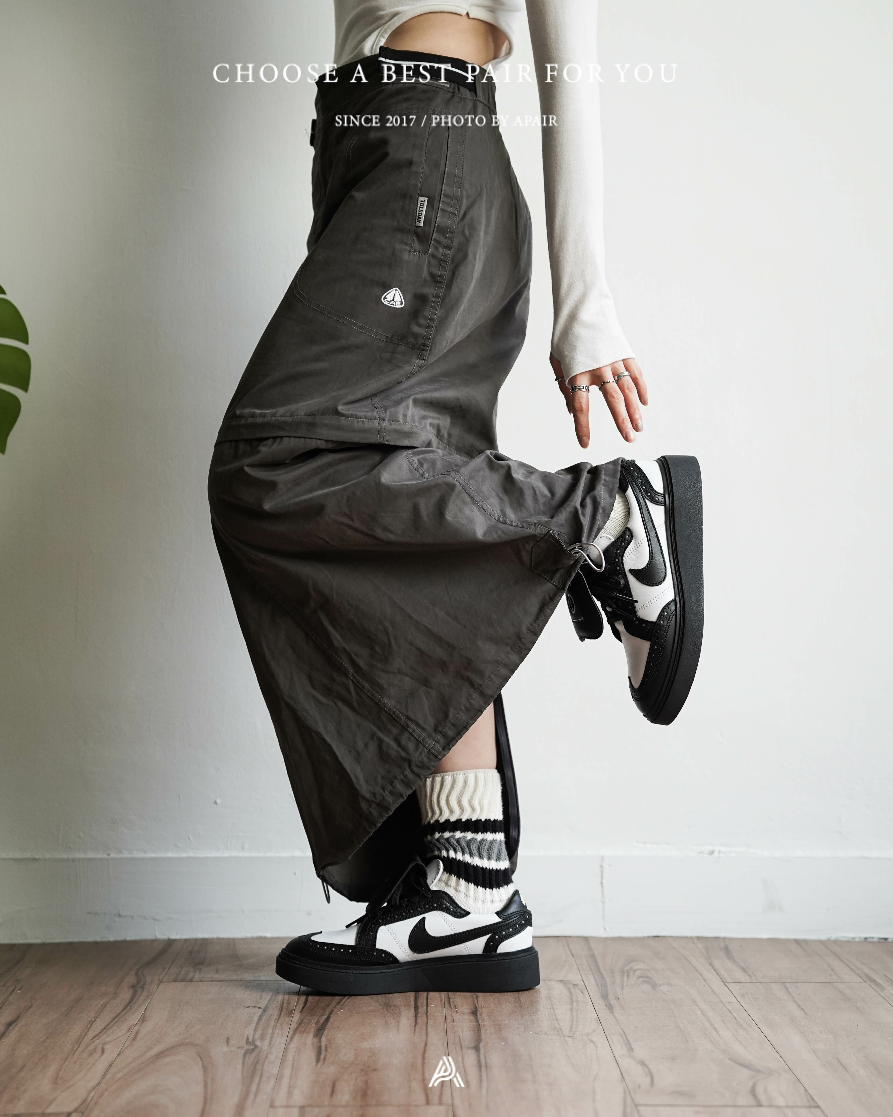 【APAIR】現貨優惠 PEACEMINUSONE x Nike Kwondo 1 牛津 花雕鞋 黑白 GD DH2482-101