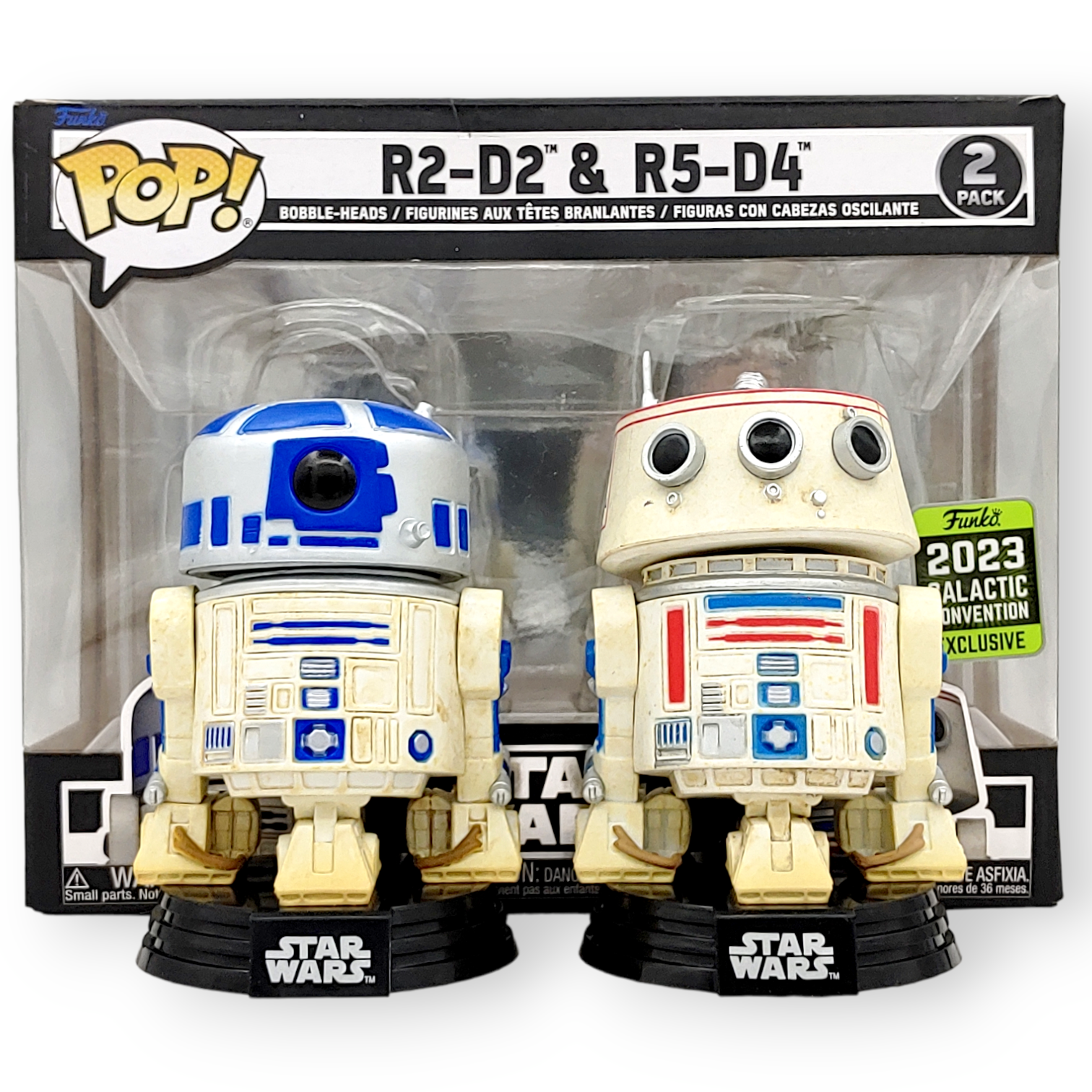 FUNKO POP<星球大戰StarWars>R2-D2與R5-D4(舊化)孖裝-No.2pack