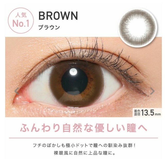 REVIA 1Day Circle Series Contact Lenses 每日即棄有色隱形眼鏡 10片 (BROWN)