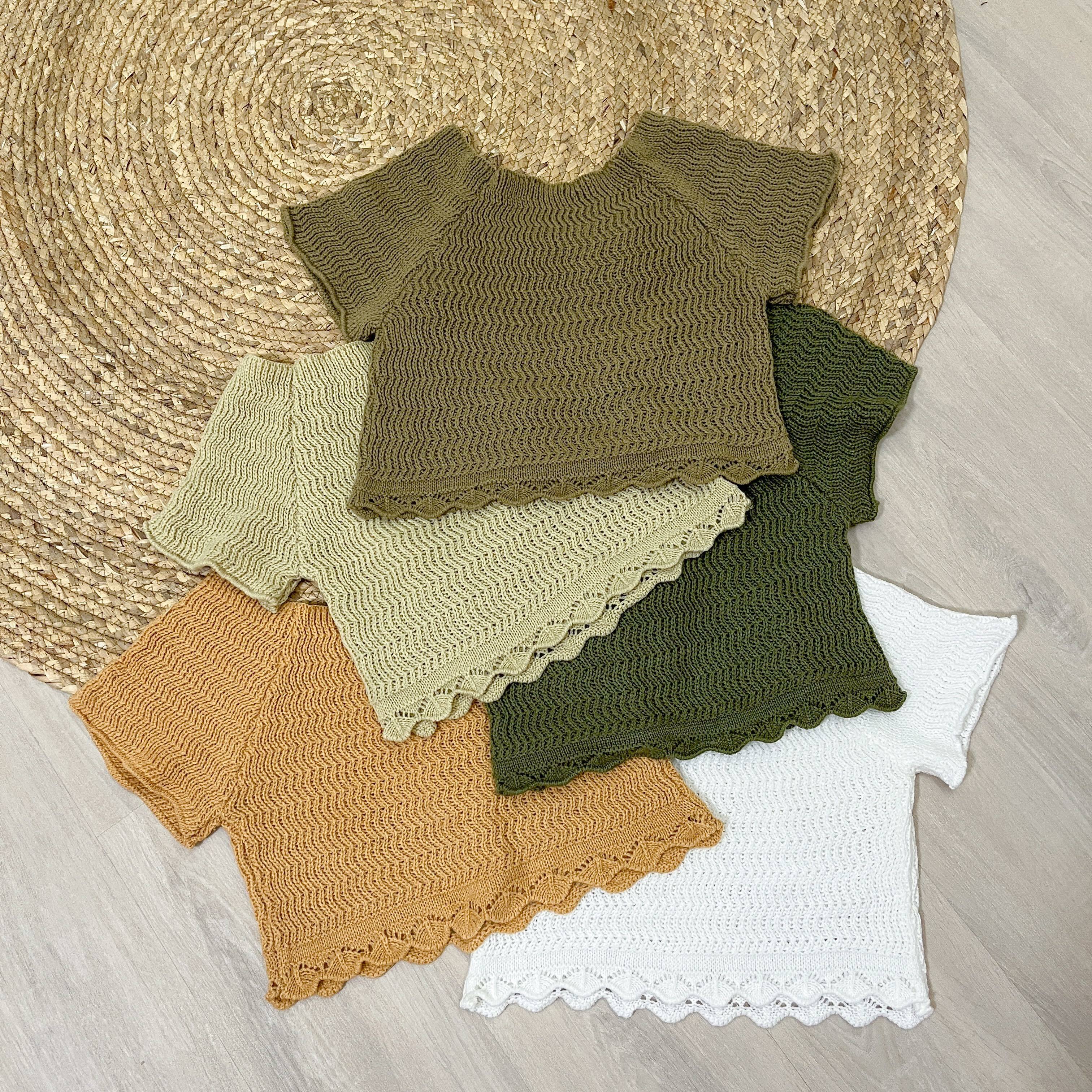 現貨｜From THAI 🇹🇭 超美針織紋花邊 TOP  (五色入)