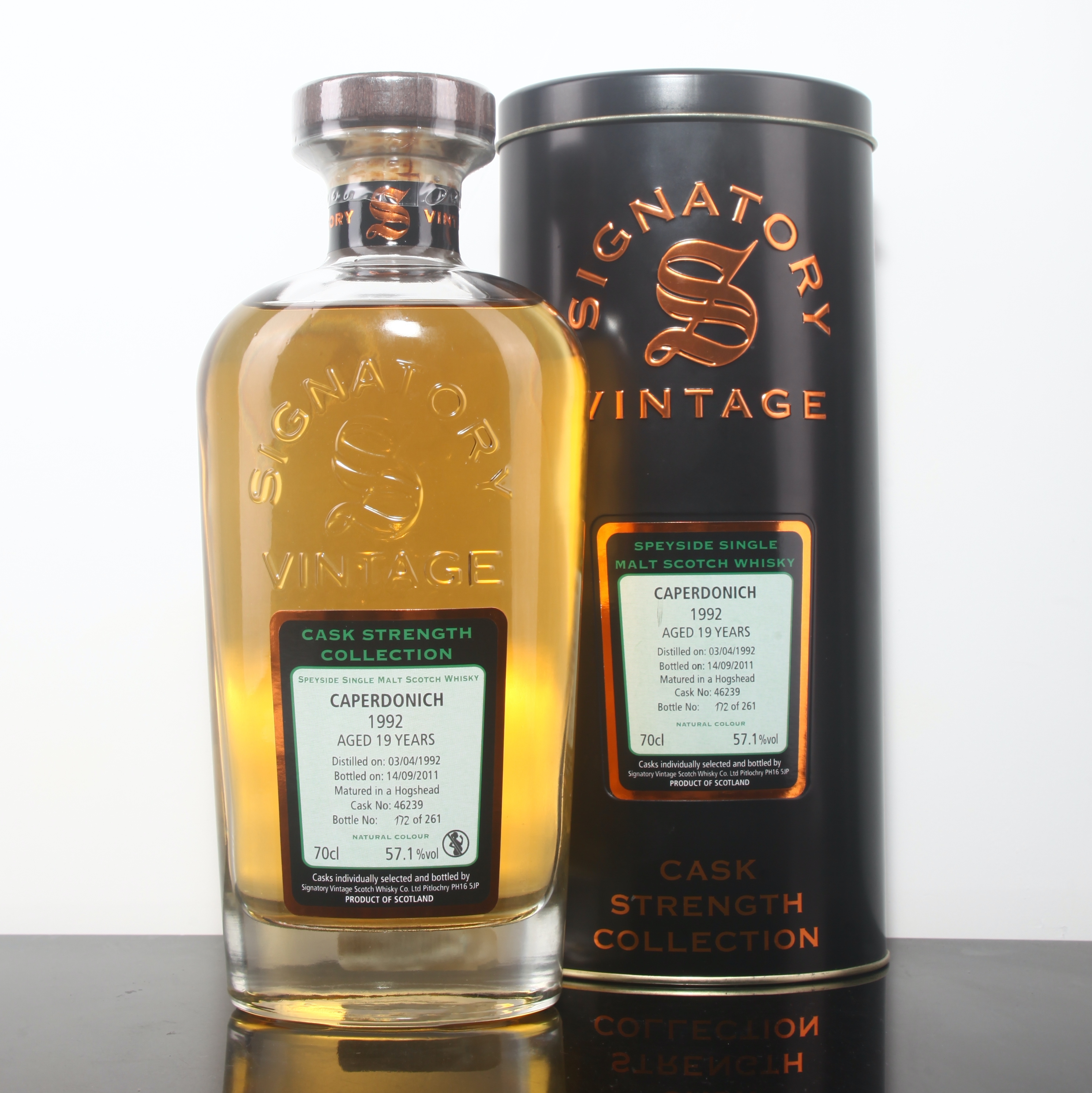 Signatory Vintage Caperdonich 1992 19YO Hogshead #46239 57.1%