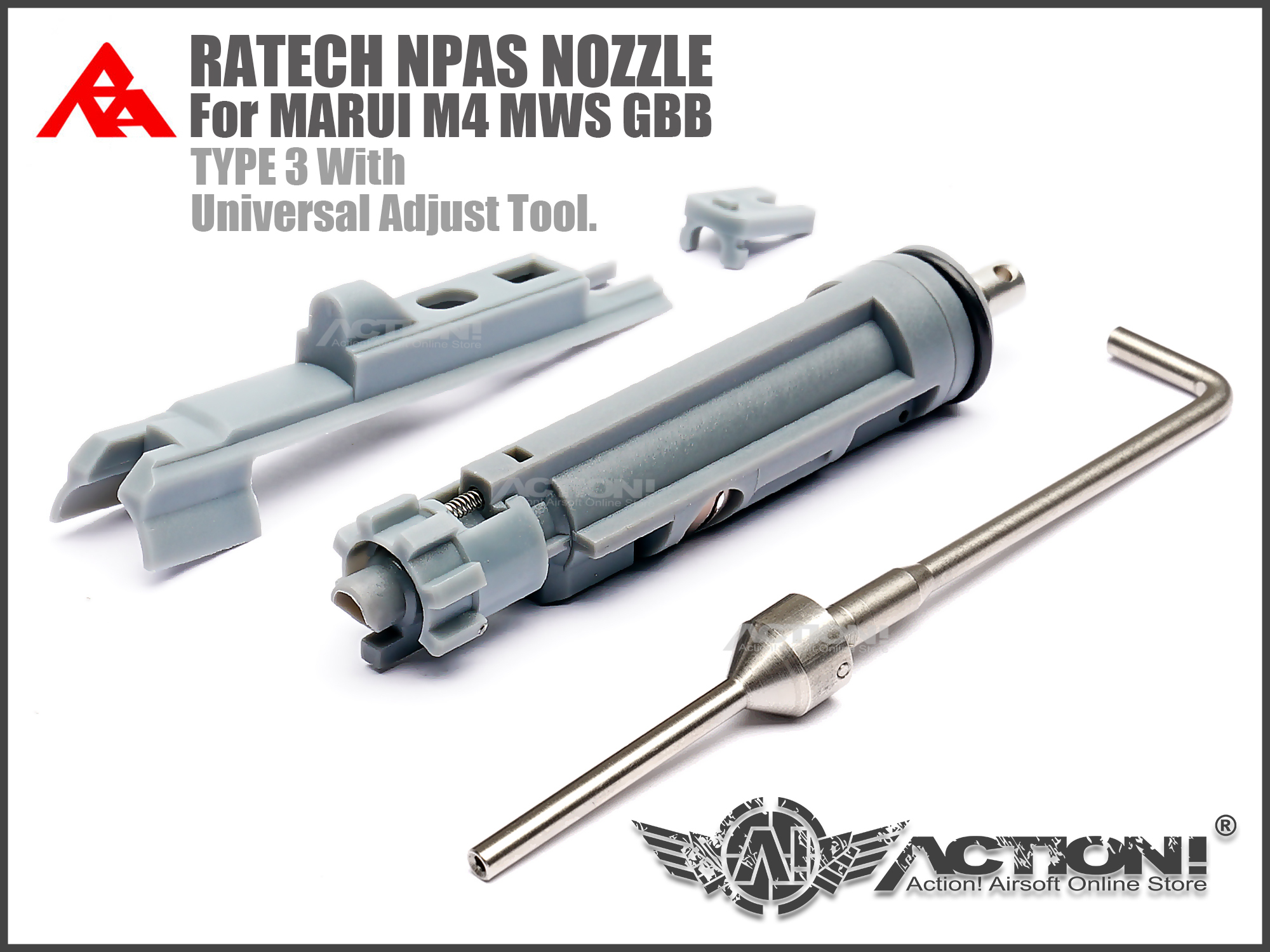 RA-TECH - Magnetic Locking NPAS loading nozzle set For