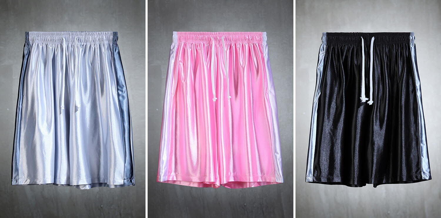 緞面運動短褲