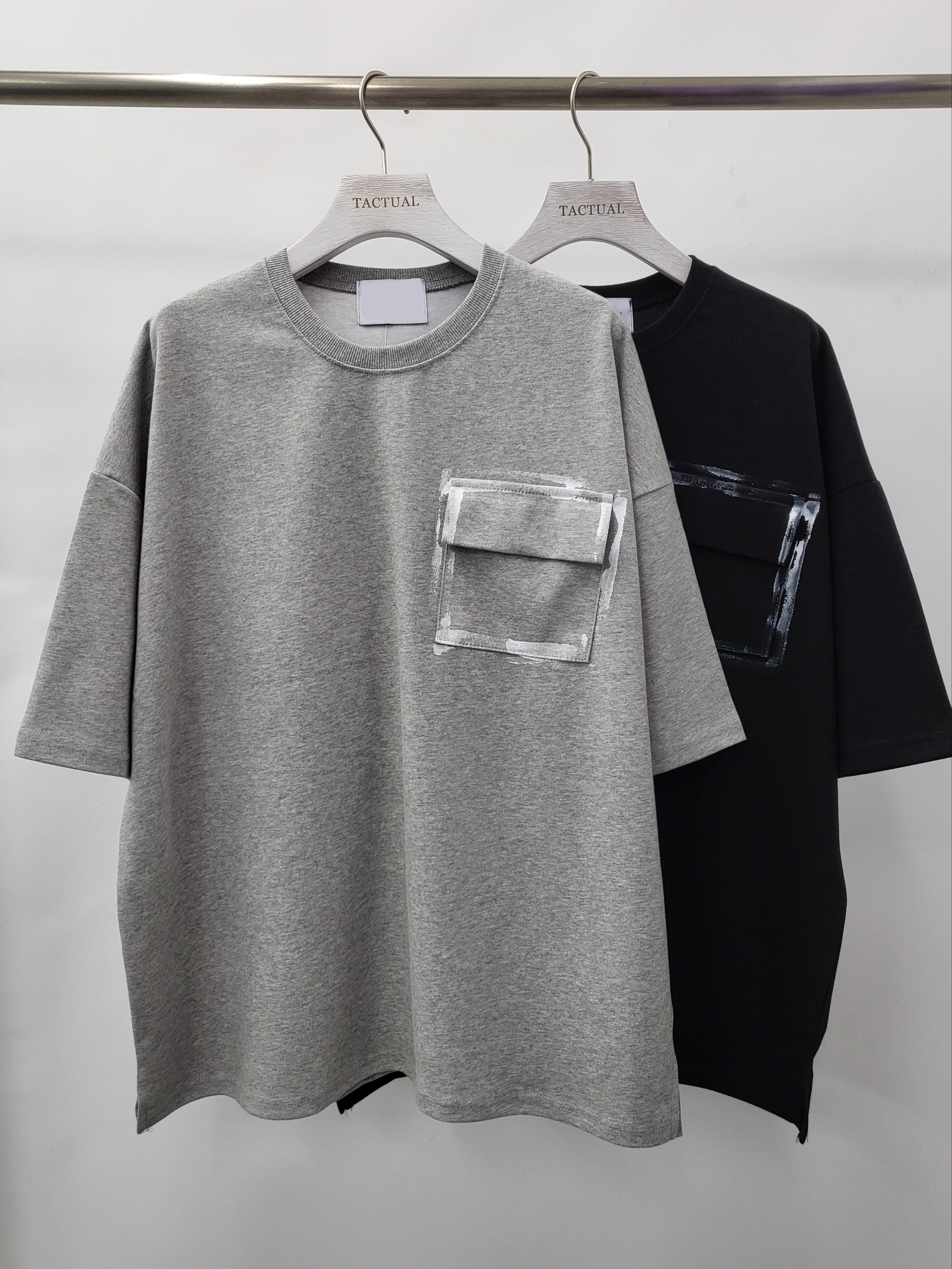 淨色袋口短身短袖Tee T4953