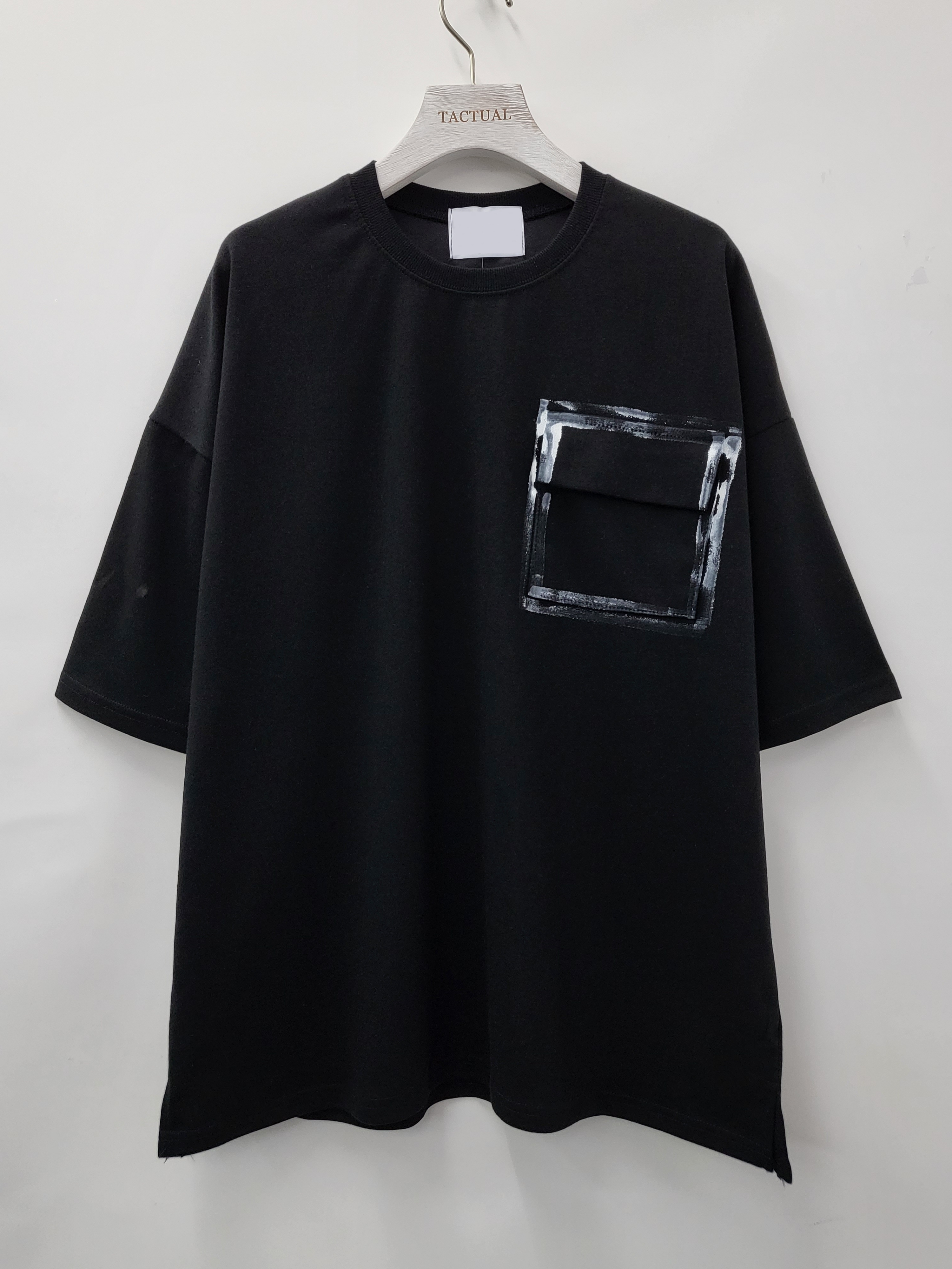 淨色袋口短身短袖Tee T4953