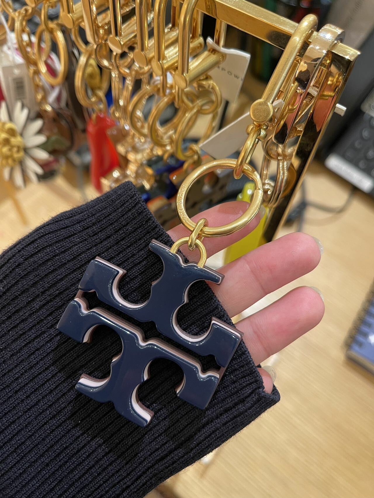 Tory Burch Bag Charm (T logo)