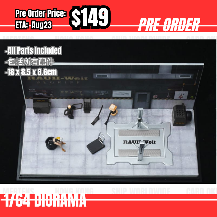 Pre Order-$149 Moreart 1:64 Automobile Repair Workshop LBWK Black [OD27/05]