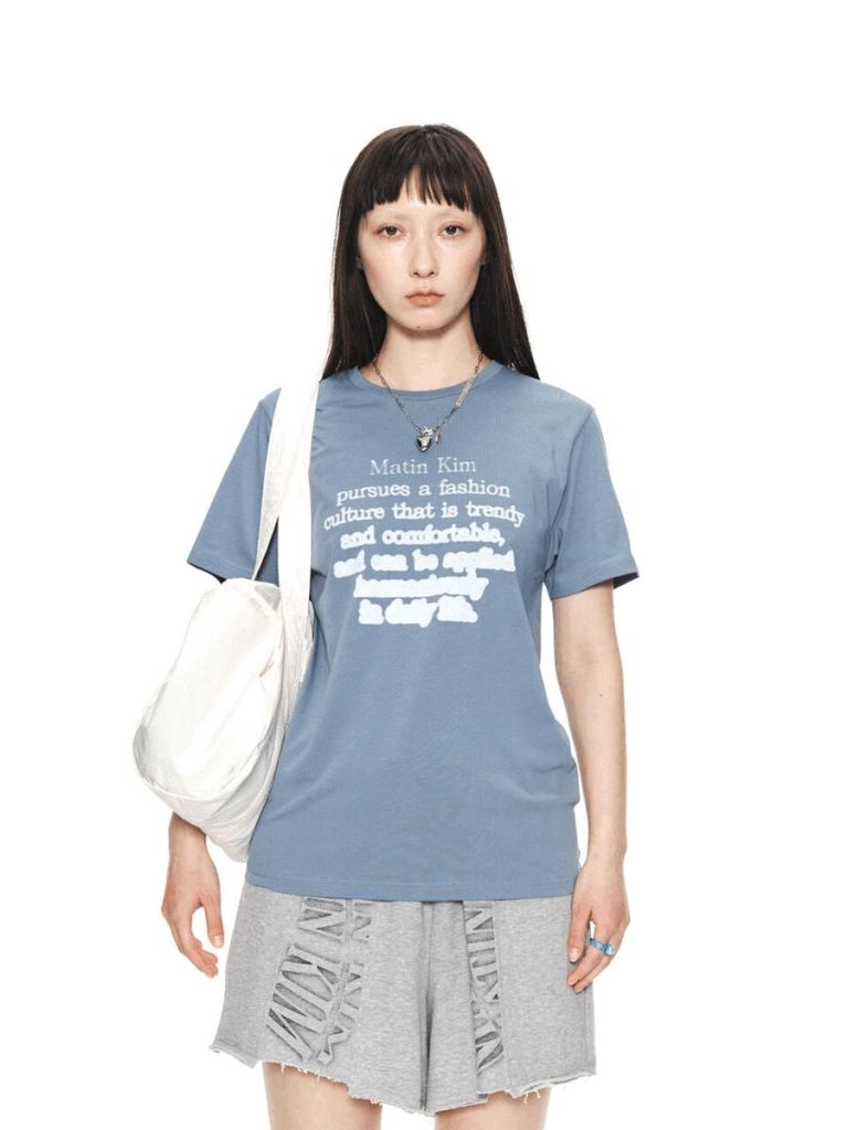 Matin Kim - INK SPREADED LETTERING TOP [3 colors]