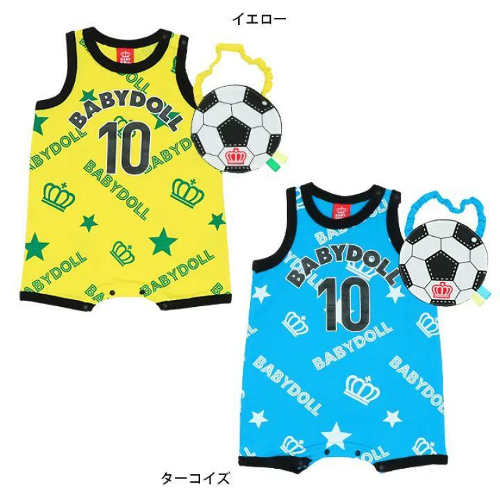 (現貨)🇯🇵日本直送 足球連身褲+口水肩set)