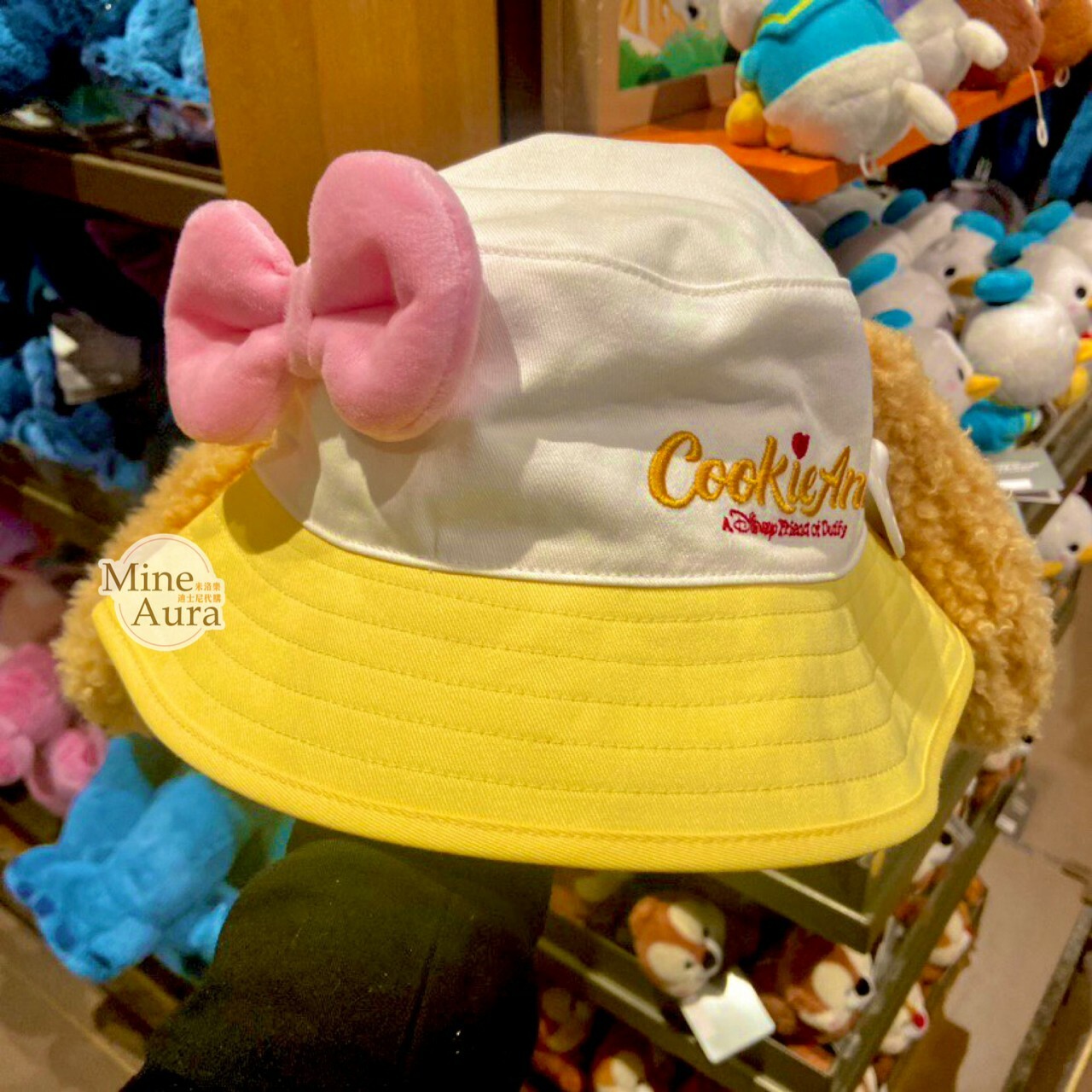 可琦安 餅乾 CookieAnn 立體耳朵 蝴蝶結 造型 漁夫帽 帽子 -上海迪士尼樂園