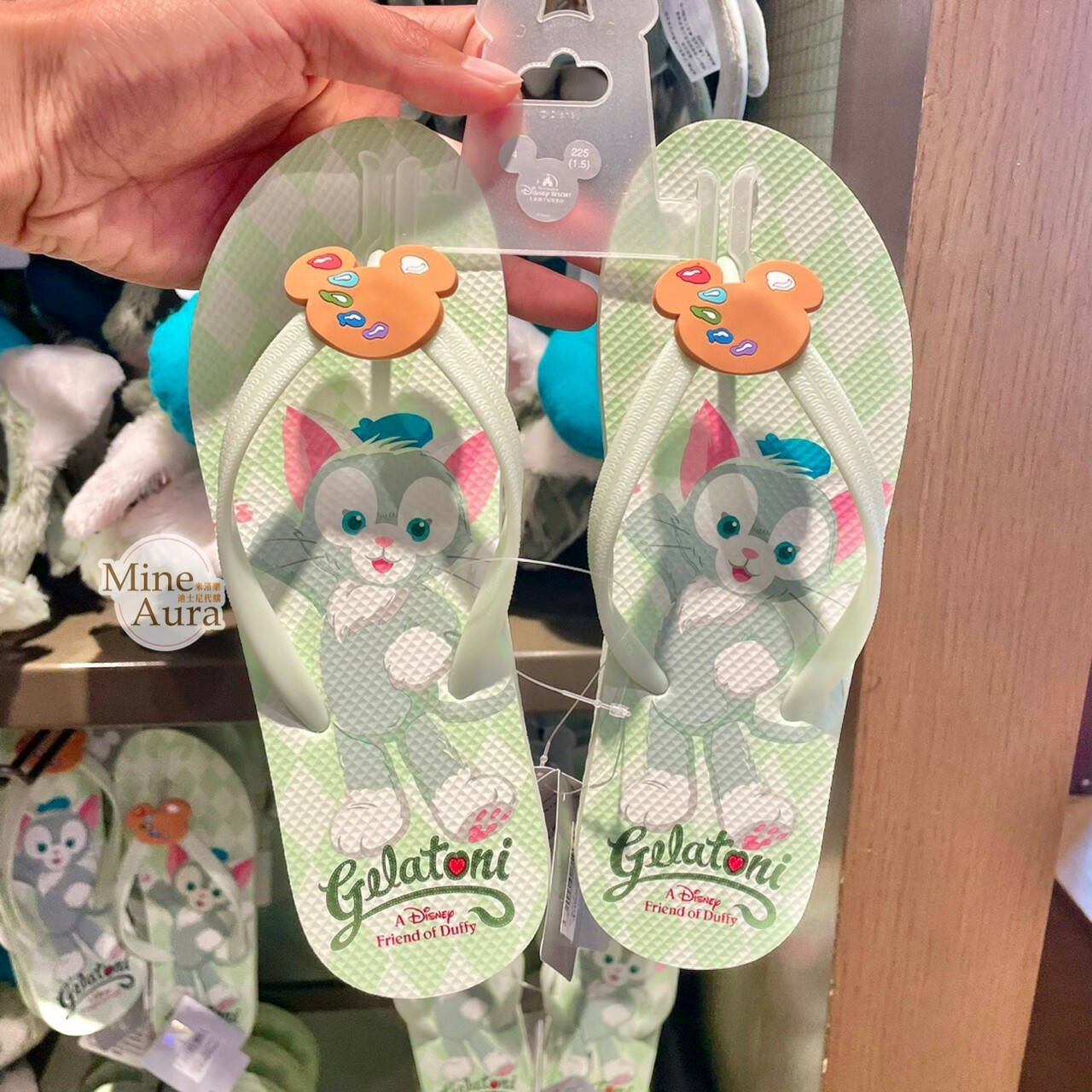 傑拉托尼 畫家貓 Gelatoni 人字拖鞋 夾腳拖鞋 -上海迪士尼樂園