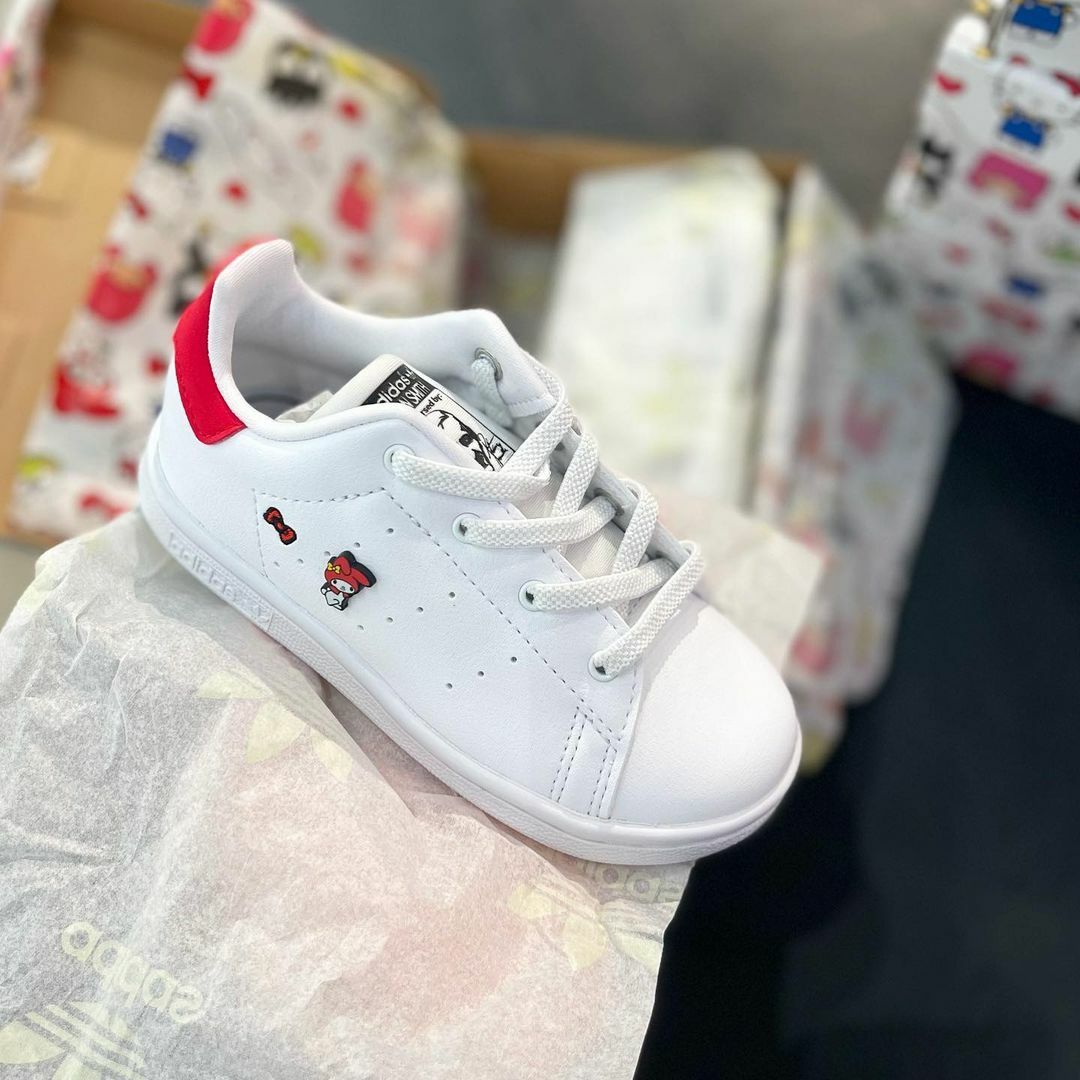 Adidas Hello Kitty X StanSmith 美樂蒂 史密斯 白鞋 運動鞋 童鞋 HQ1899