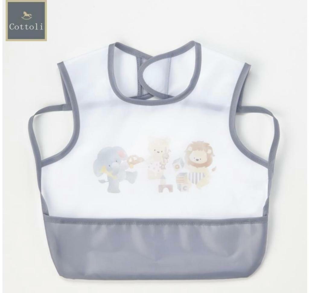 (現貨)🇯🇵日本直送 Cottoli 動物防水輔食圍咀口水肩