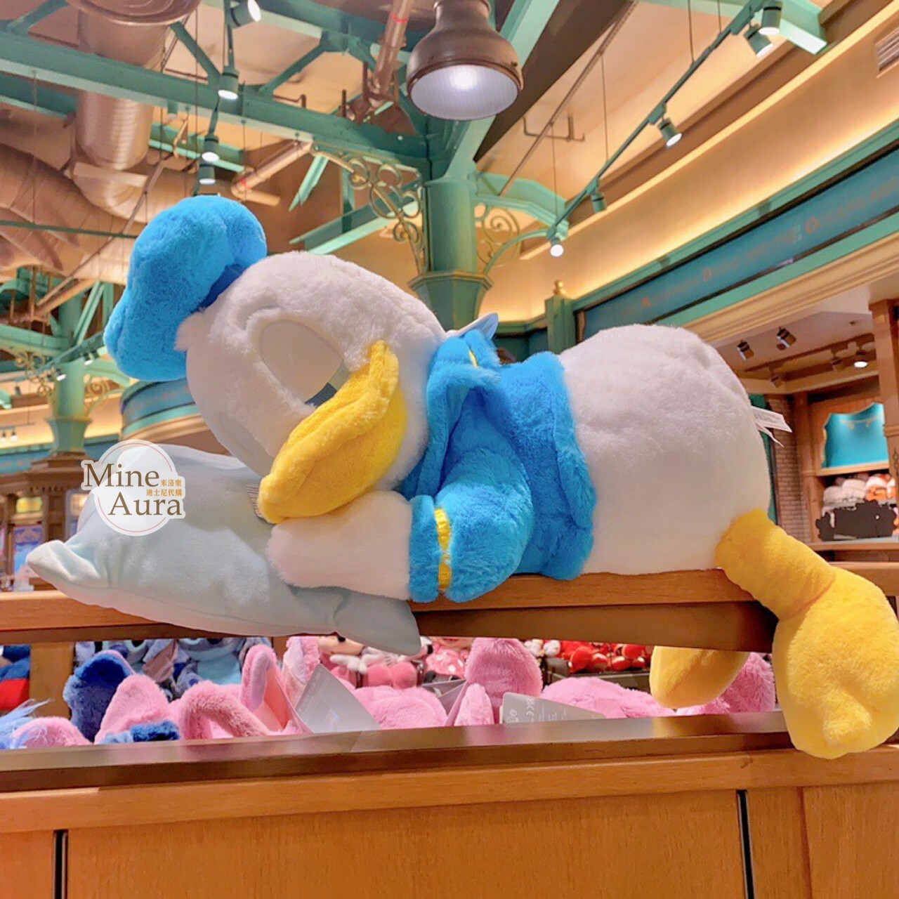 (限時特價) 唐老鴨 Donald 趴趴 趴姿 睡顏 娃娃 玩偶 -上海迪士尼樂園