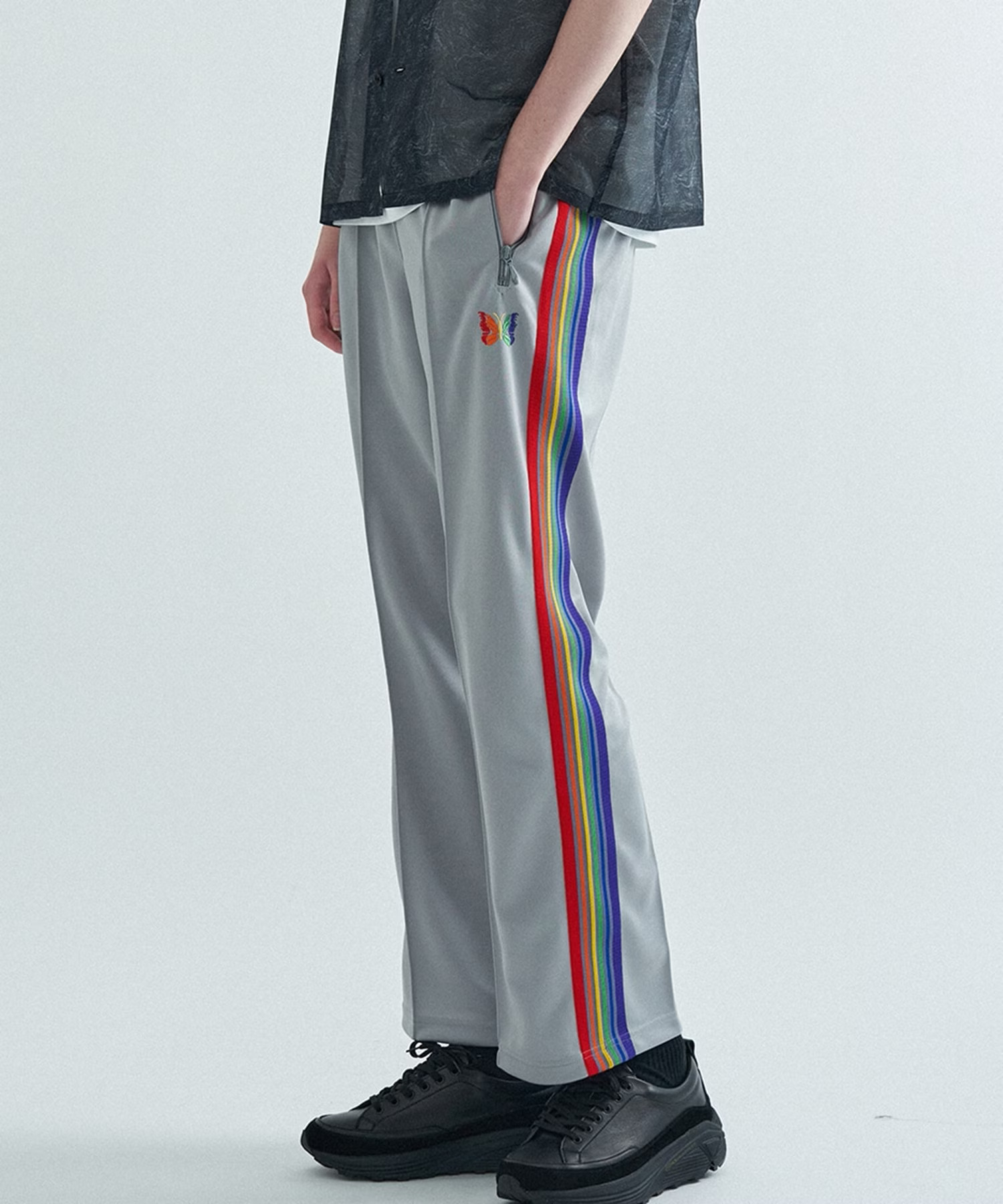 2023SS NEEDLES STUDIOUS TRACK 漸層 彩虹 蝴蝶 直筒 聯名 運動褲 3色 現貨