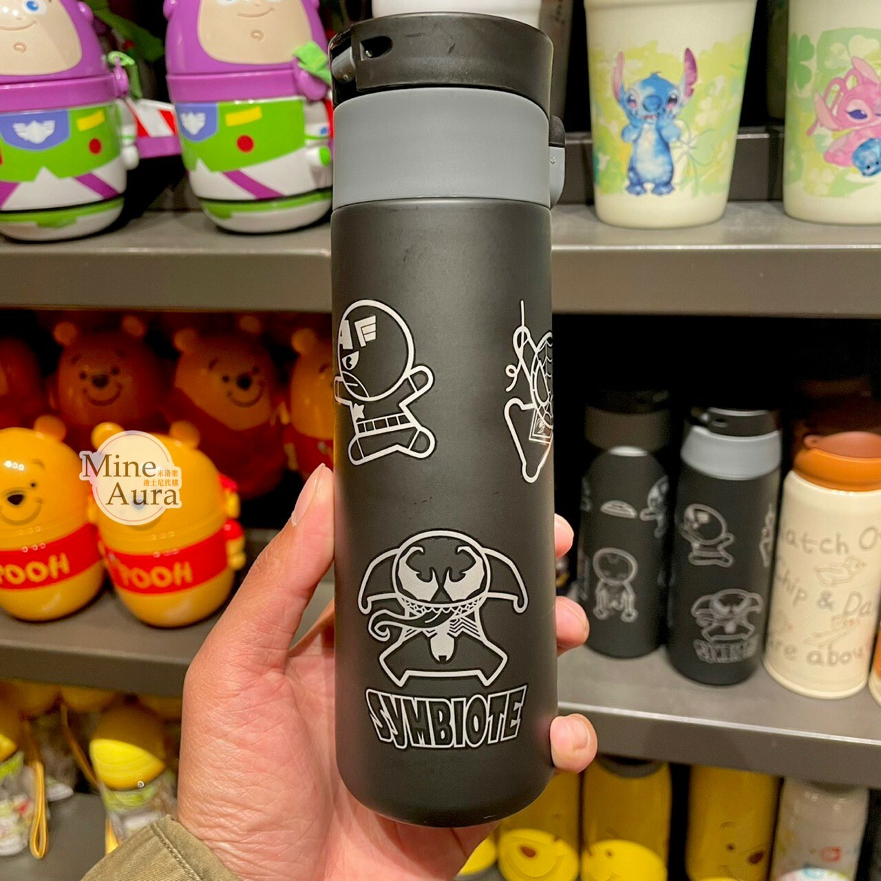 Q版 漫威 Marvel 英雄集合 圖案 磨砂 保溫瓶 水壺 -上海迪士尼樂園