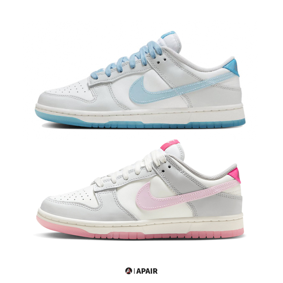 【APAIR】預購 NIKE DUNK LOW 520 白灰藍 白灰粉 情侶款 FN3433-141 FN3451-161