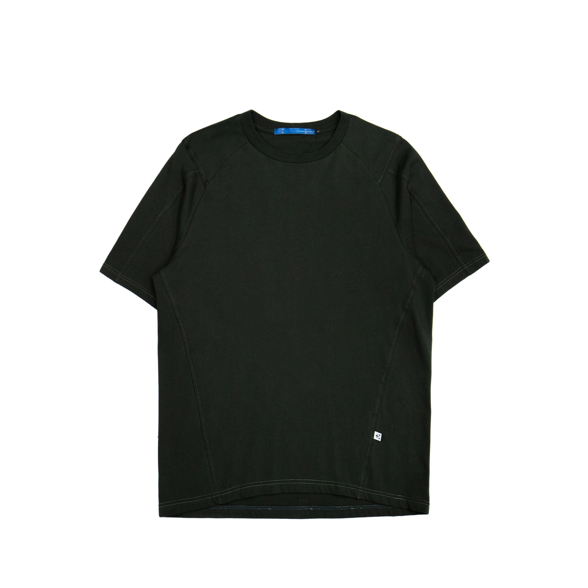 蟲背剪接寬鬆Tee- 深灰