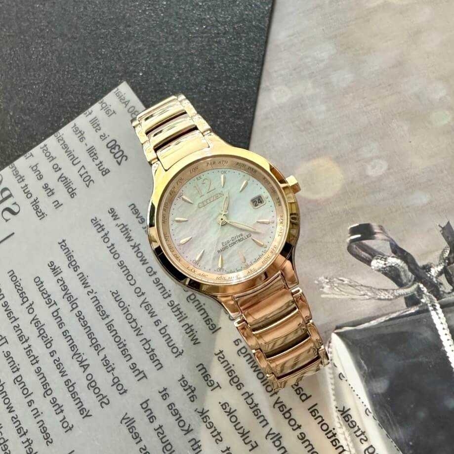 【CITIZEN 星辰】光動能系列 電波對時女錶EC1173-87Y 30mm 現代鐘錶