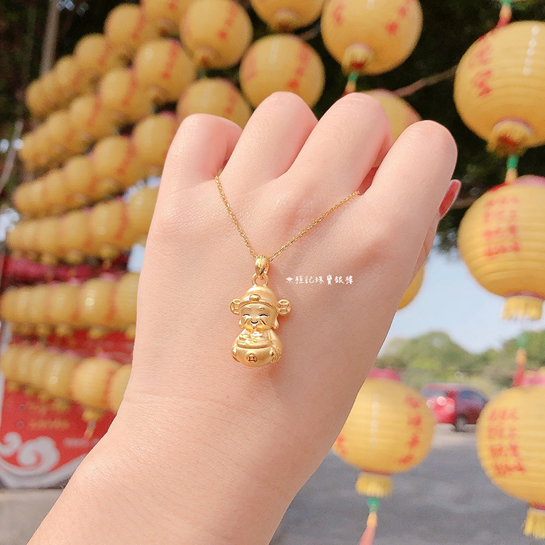 聚寶盆財神/聚寶盆招財貓/聚寶盆狐仙 黃金墜子