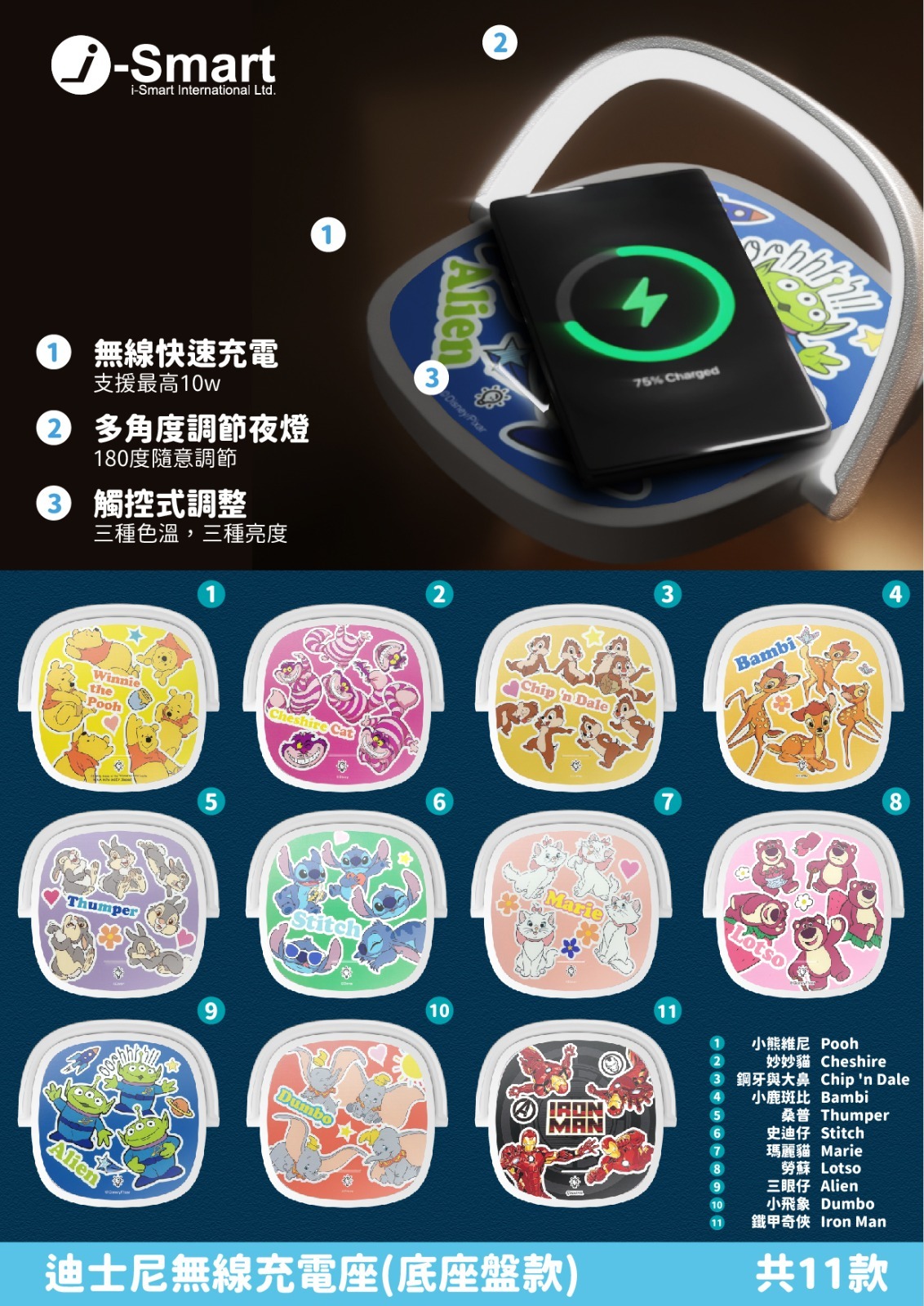 Disney無線充電板