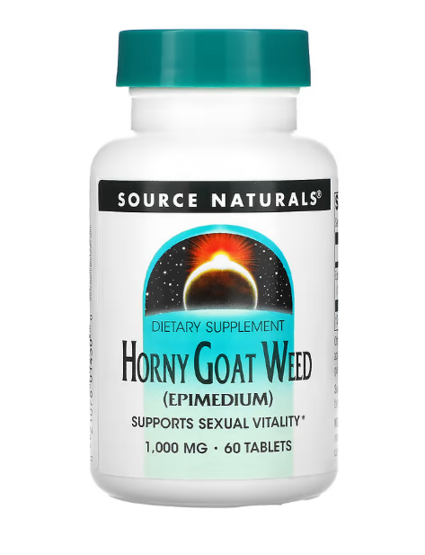 [預購] Source Naturals 角質山羊草 1,000毫克 60粒錠劑 Horny Goat Weed