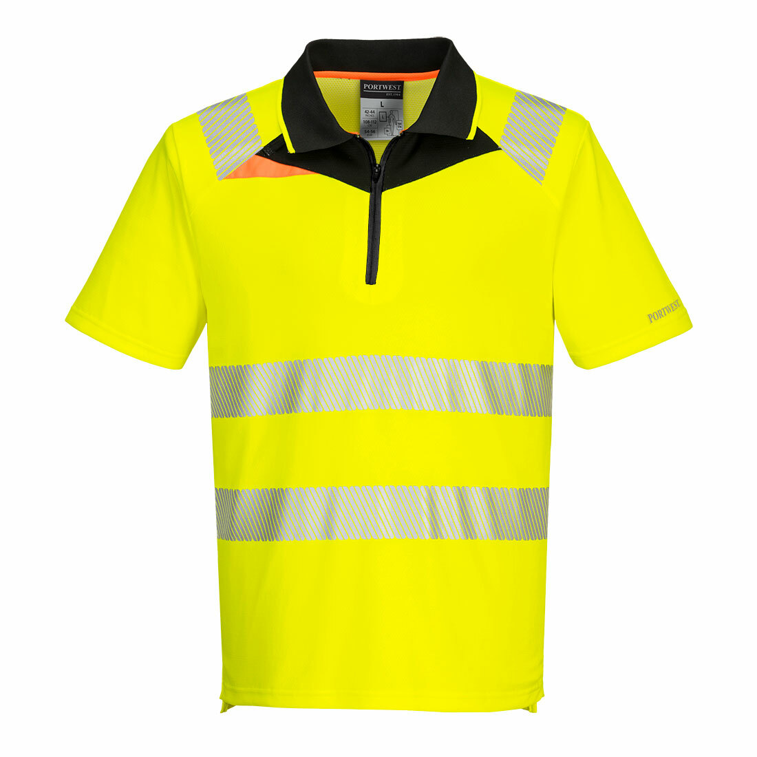 DX412 - DX4 Hi-Vis 拉鍊 Polo 衫 (最低訂購量 30 件)
