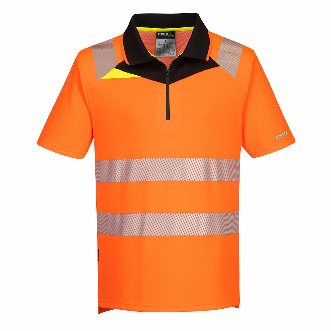 DX412 - DX4 Hi-Vis 拉鍊 Polo 衫 (最低訂購量 30 件)