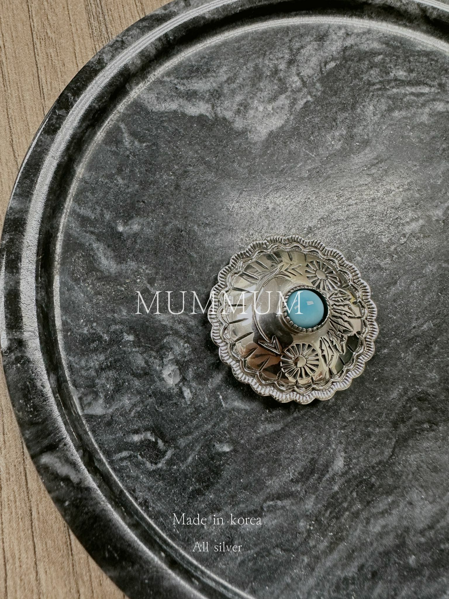 SL403/水晶銀扣裝飾 Made in Korea