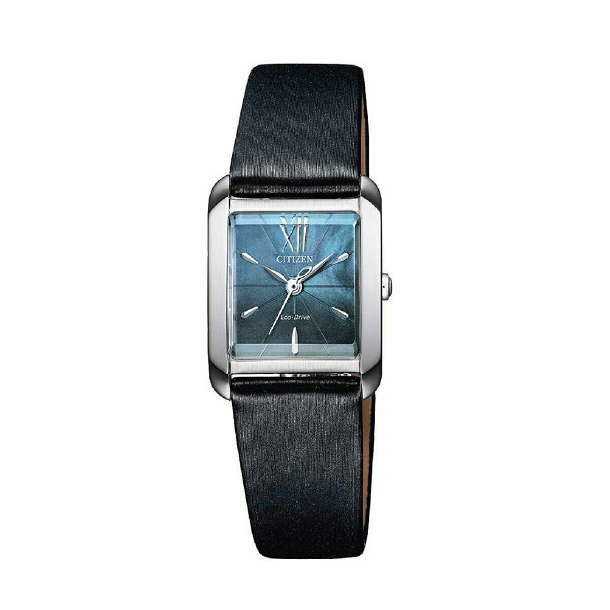 Citizen L EW5550-16N 藍綠貝母 Eco-Drive 光動能 女裝皮帶錶