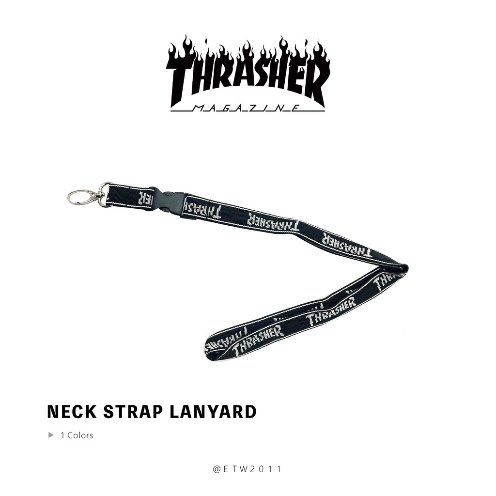 ☆ETW☆【EASY TO WEAR】THRASHER THRASHER NECK STRAP LANYARD 掛繩 吊繩 現貨