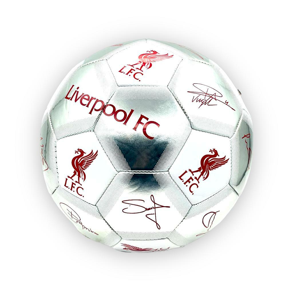 利物浦銀白色球星簽名5號足球