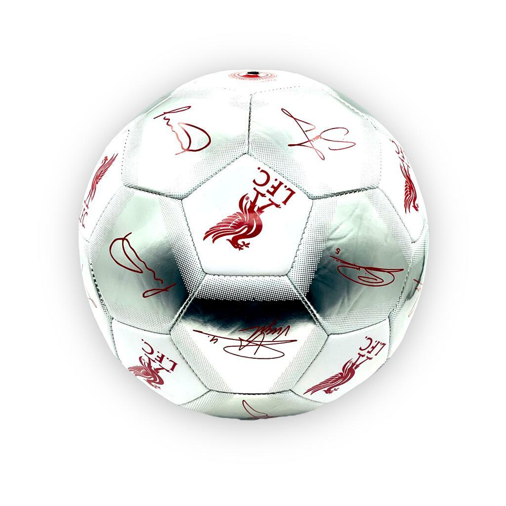 利物浦銀白色球星簽名5號足球