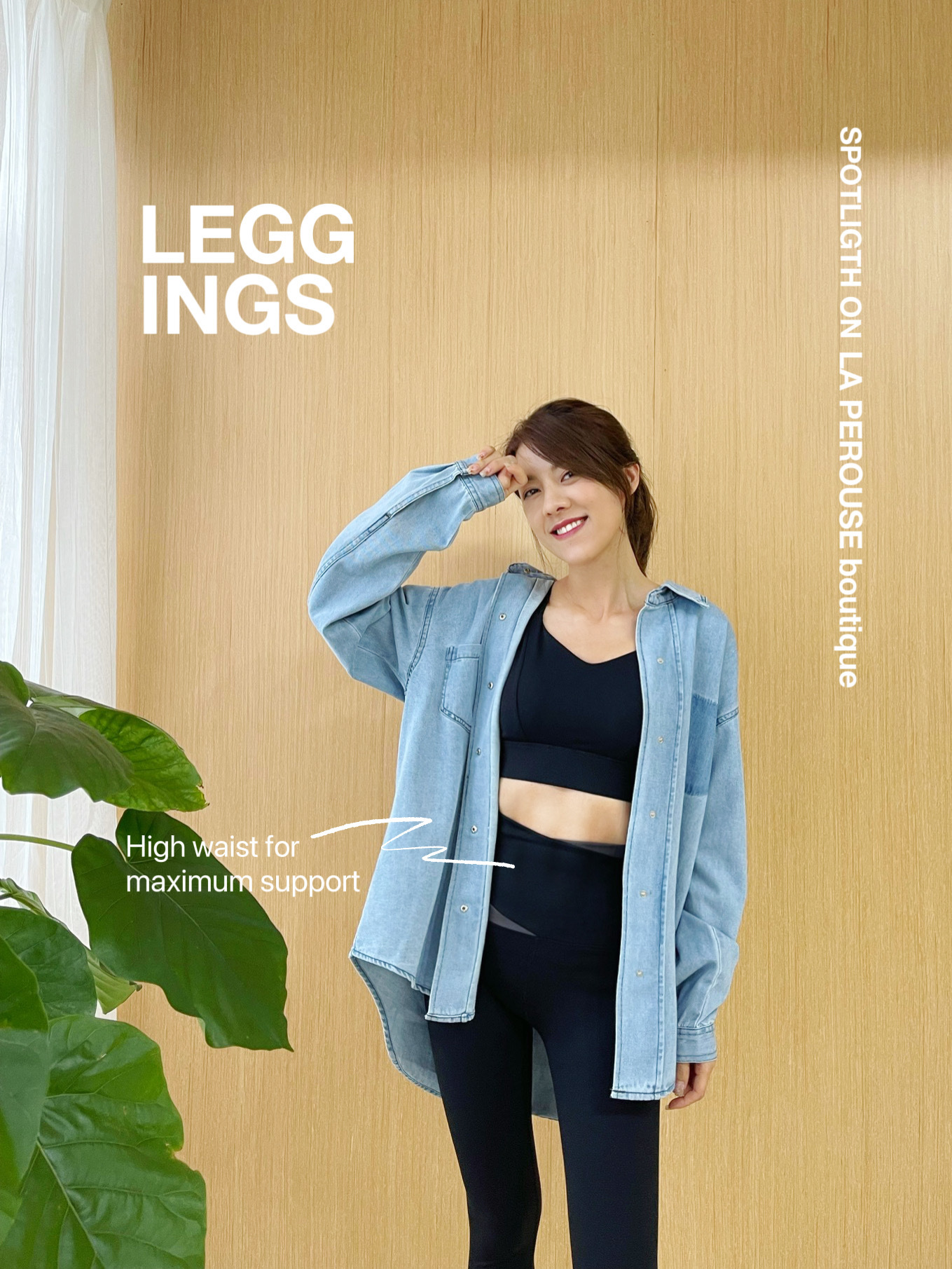 Contrast Waist High Waist Performance Tights_SP236L36