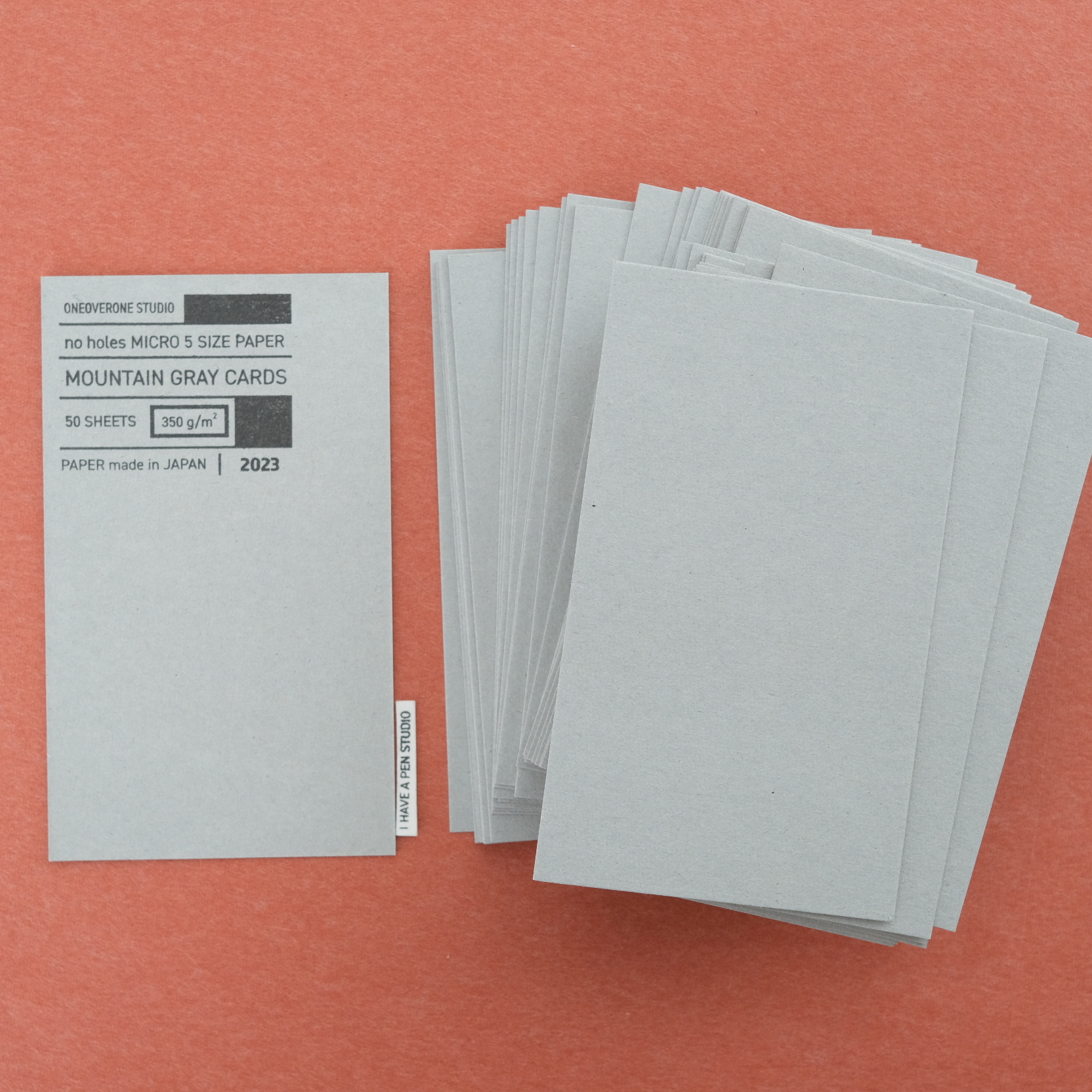 無孔MICRO5尺寸 山脈灰卡｜一分之一工作室 臺灣