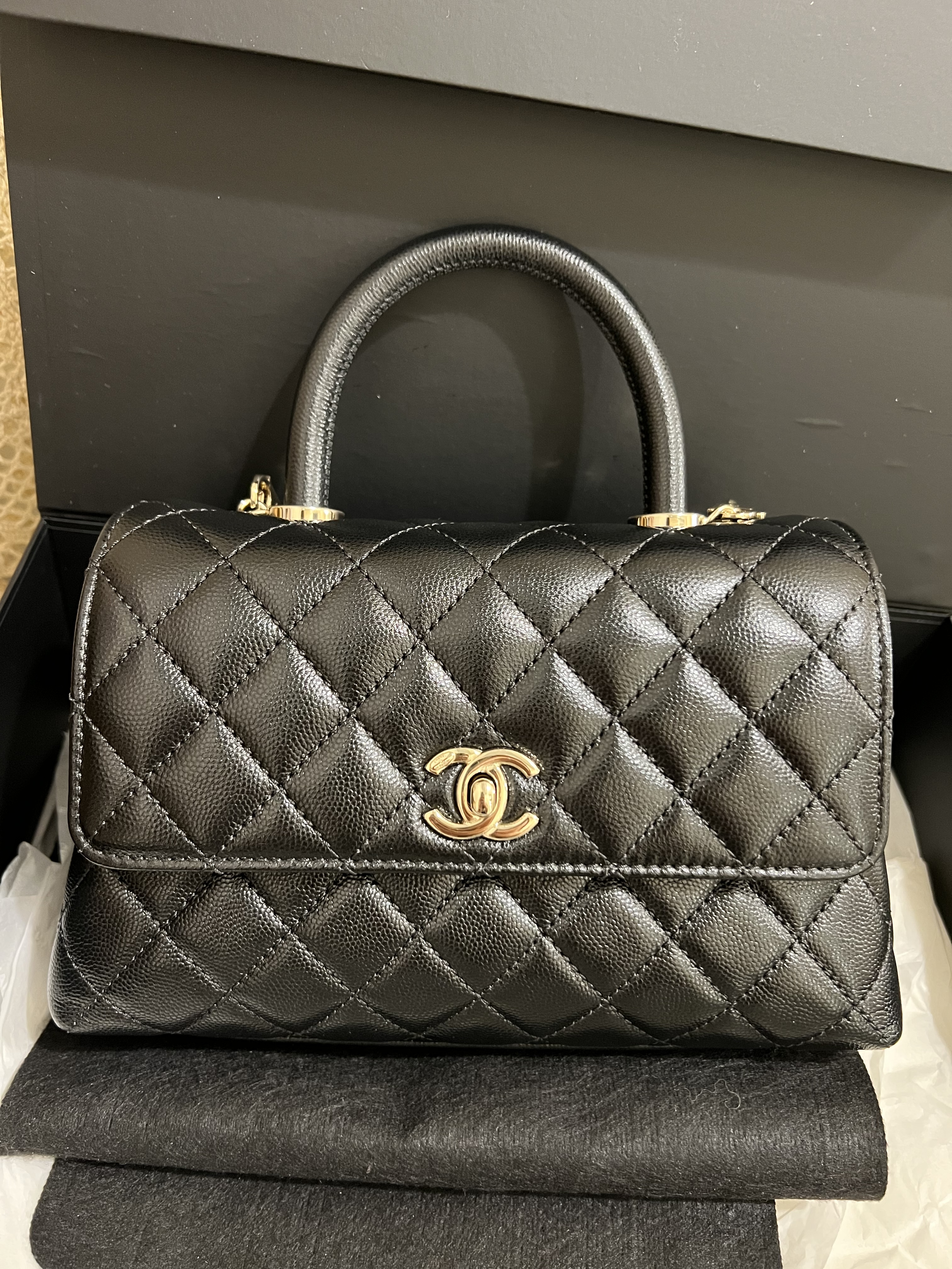 *Unused* Chanel Coco Handle Small (Caviar)