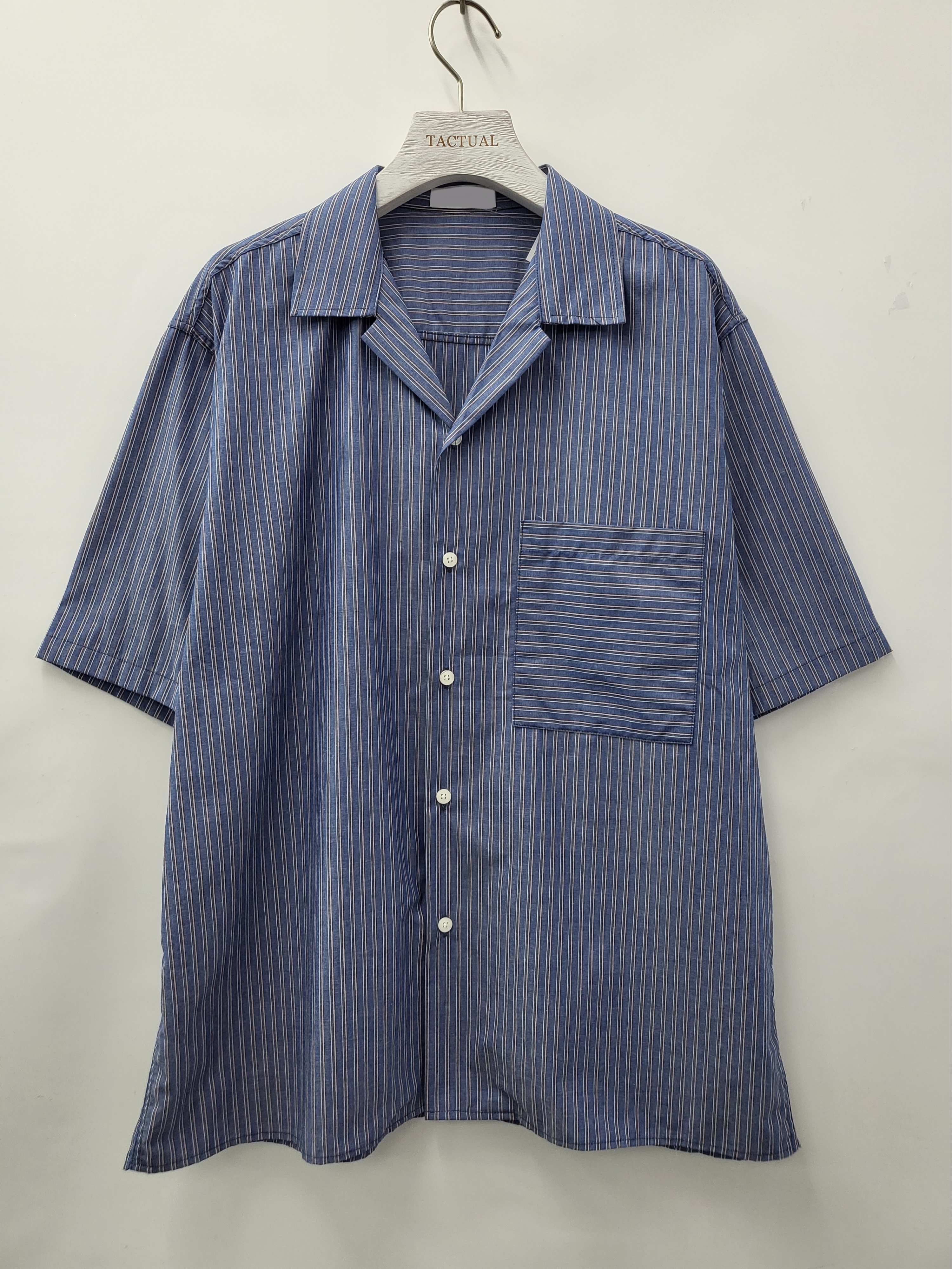 條子短袖恤衫 S2031