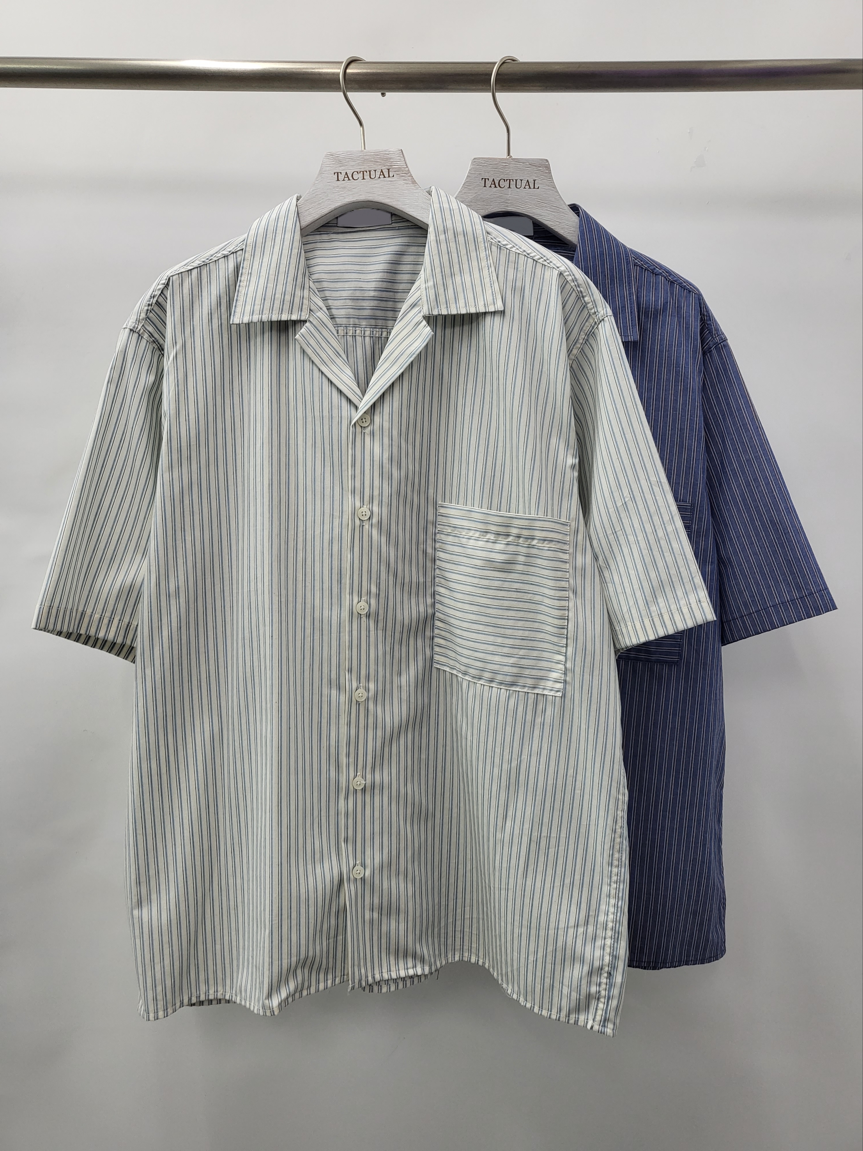 條子短袖恤衫 S2031