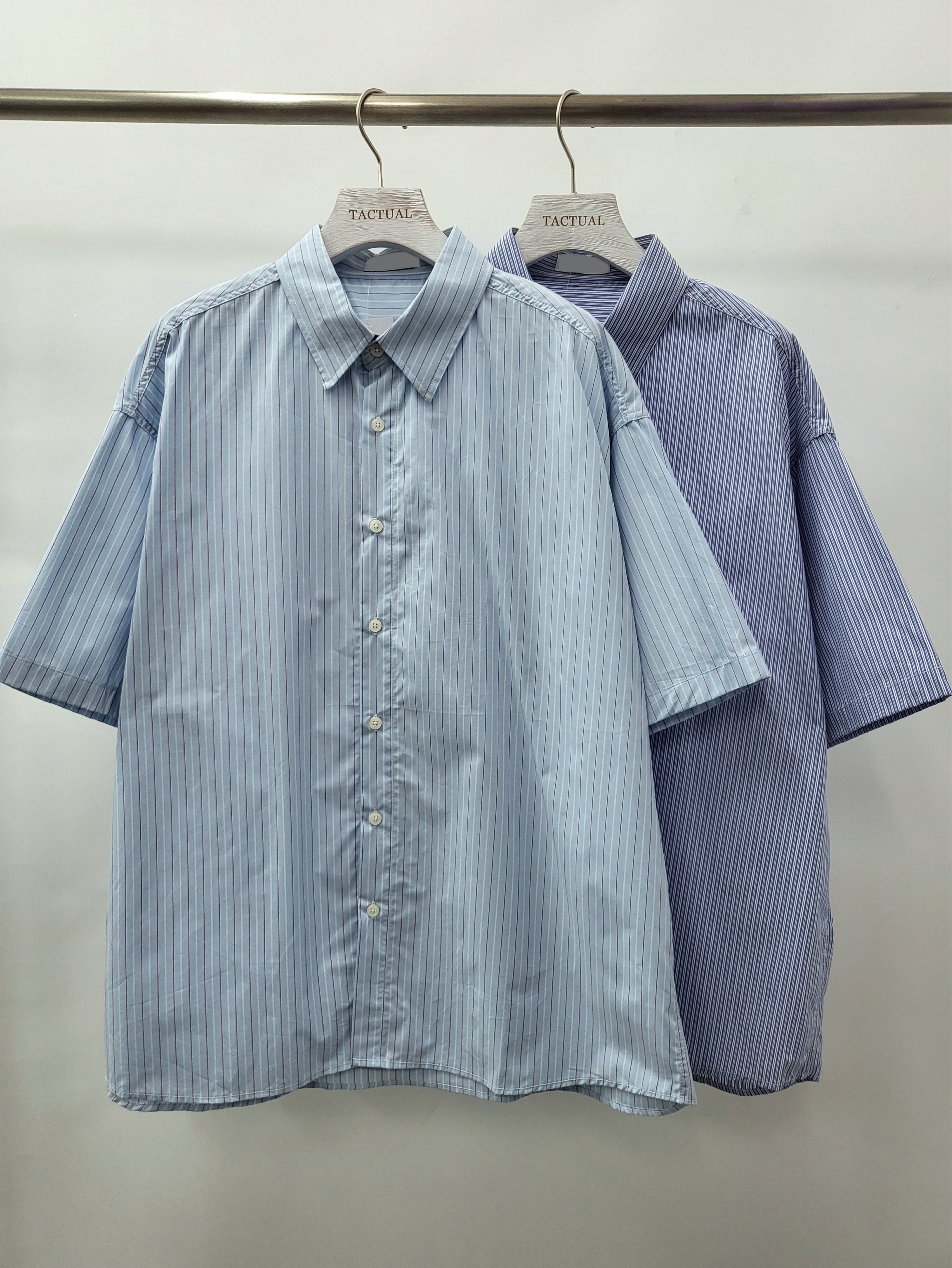 條子短袖恤衫 S2030