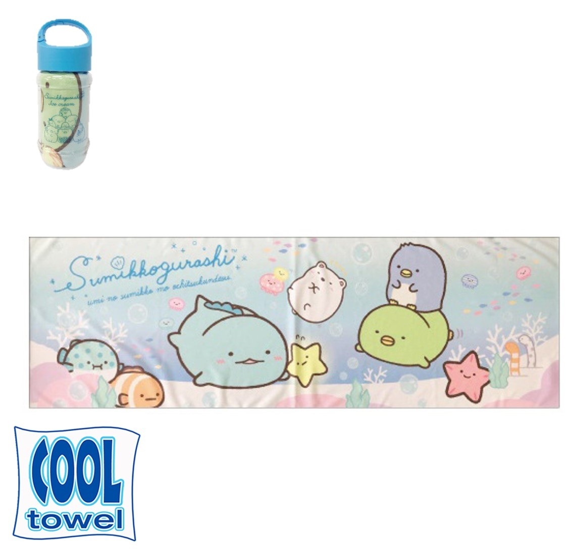 角落生物 冰凉毛巾連瓶裝(日本直送)