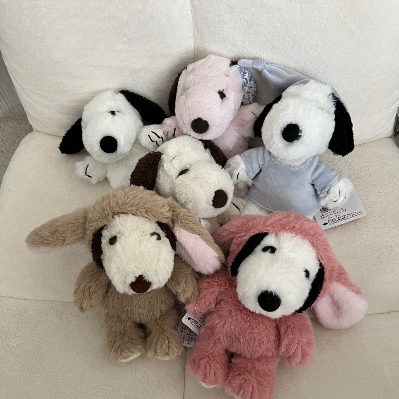 #現貨供應 PEANUTS 日本限定 史努比垂耳兔造型毛絨娃娃