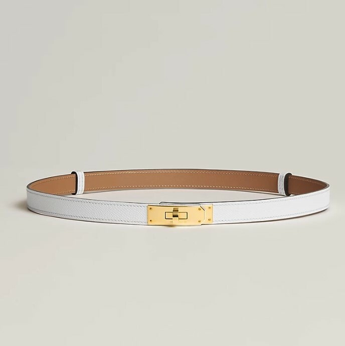 全新HERMES皮帶白金 KELLY BELT W 18mm Epsom皮 H069853CC01 #BRAND NEW #香榭站正品