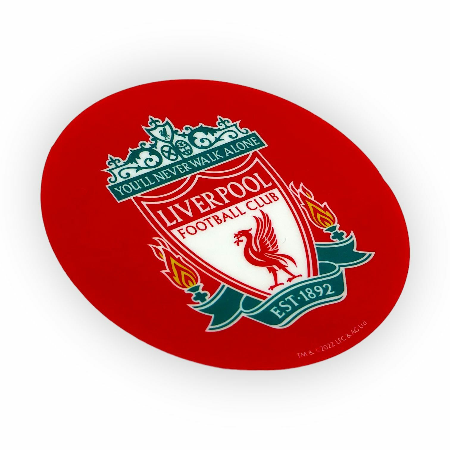 利物浦紅色圓形傳統會徽車貼紙