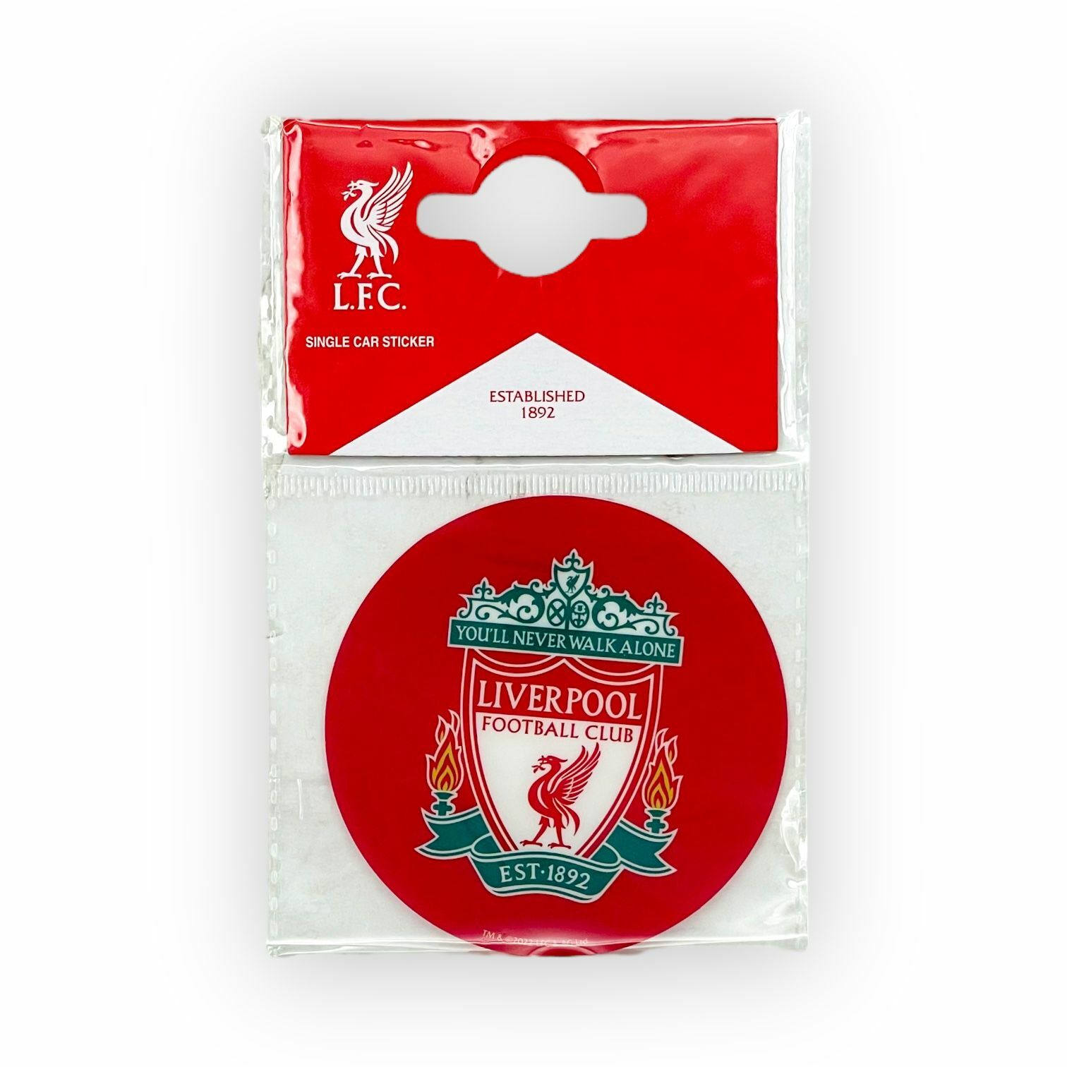 利物浦紅色圓形傳統會徽車貼紙