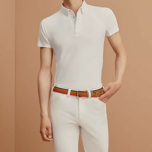 全新HERMES POLO SHIRT 白色 L 碼 H800482E Jump competition polo shirt #BRAND NEW #香榭站正品